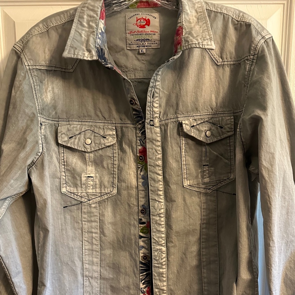 Tailored Recreation - Men’s Western Style Casual Shirt - XL